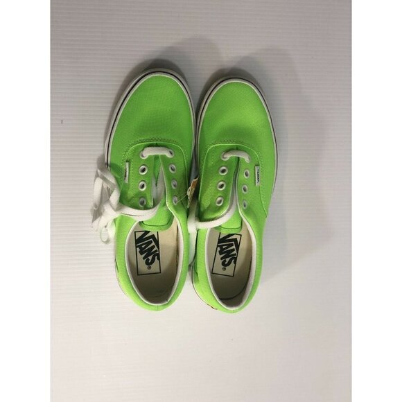 Vans Era (Neon) Green Gecko True White Womens Clas - Picture 2 of 12
